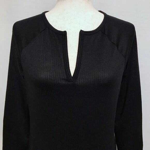 Jenni NWT Black Long Sleeves Sleepwear Top Women S - Picture 2 of 9